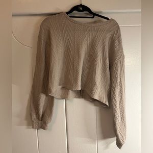 Lush Tan Sweater, size large